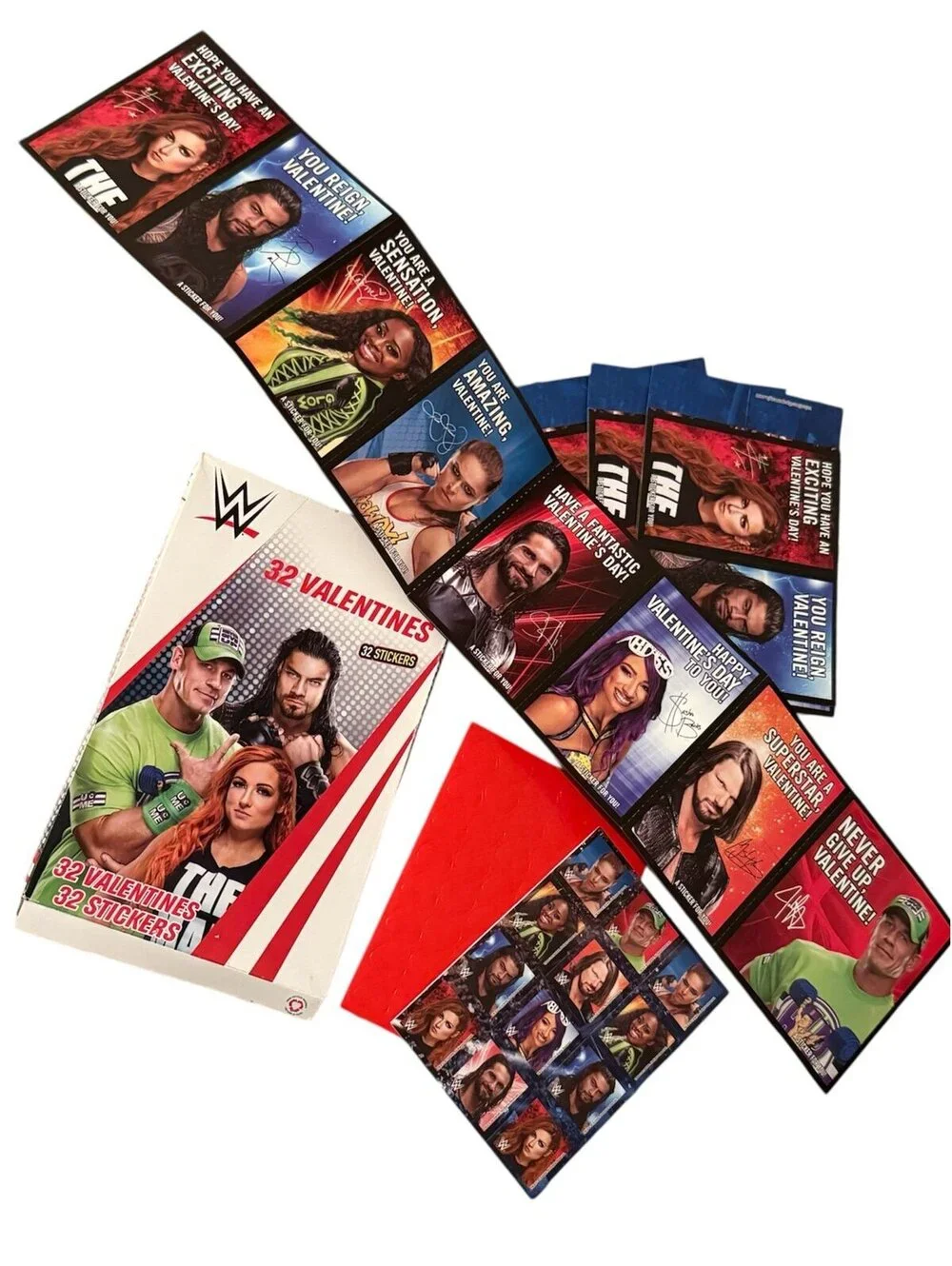 WWE Valentines Cards